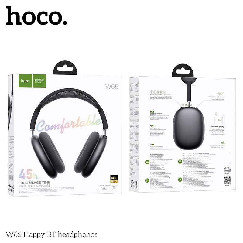 HOCO W65 Noise Cancelling Bluetooth Wireless Headphones