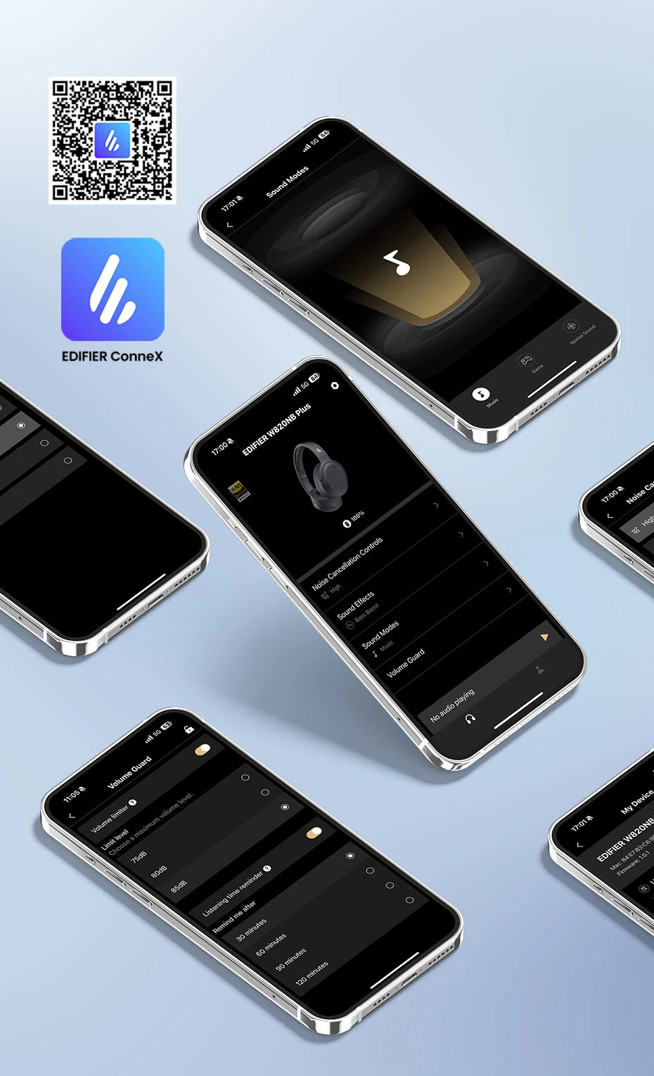 EDIFIER W820NB Plus Noise Cancelling Bluetooth Wireless Headphones