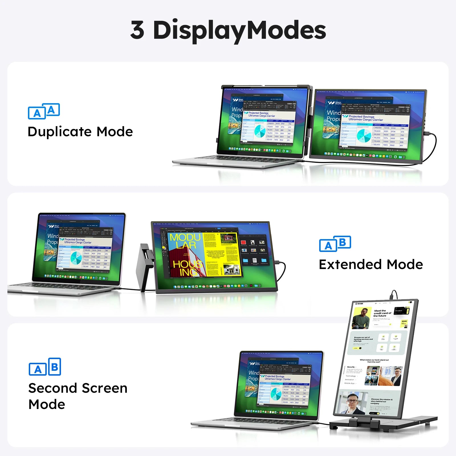 DOPESPLAY Full HD 15.6" IPS Portable Monitor and Laptop Screen Extender