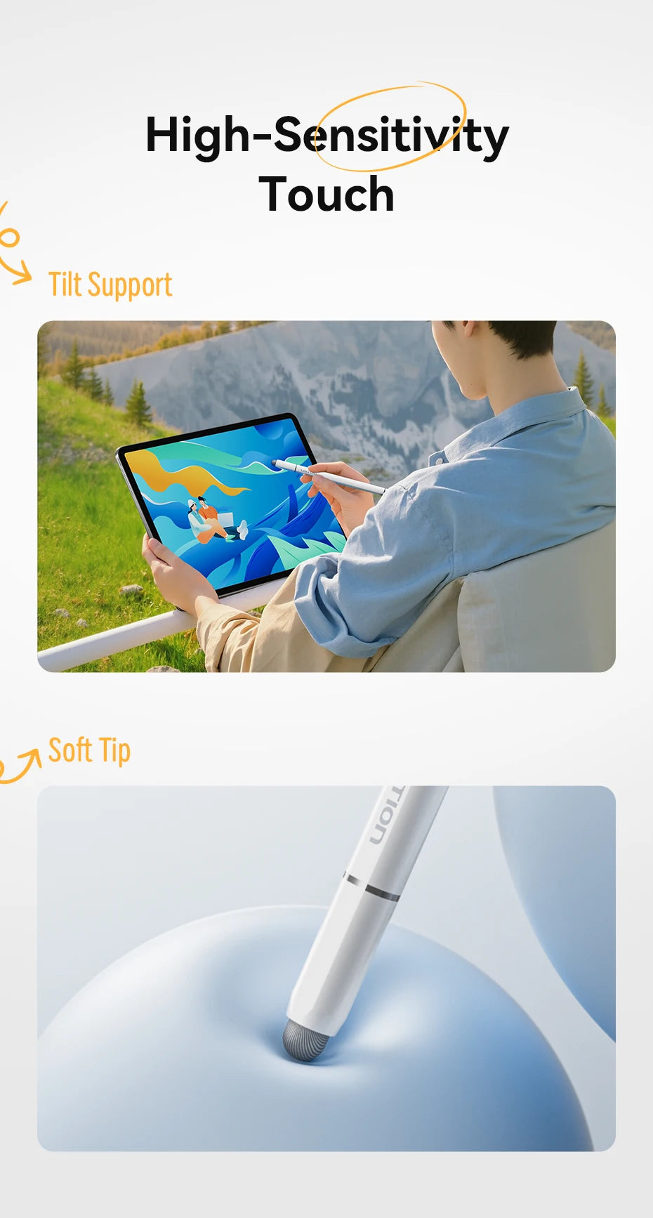 VENTION 3in1 Magnetic Stylus Pen for Apple iPad