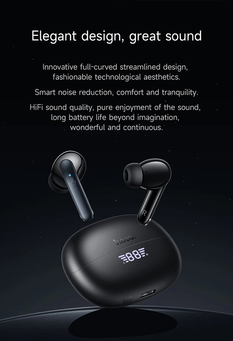 HOCO AirPods EQ5 Noise Cancelling Bluetooth Wireless Earbuds