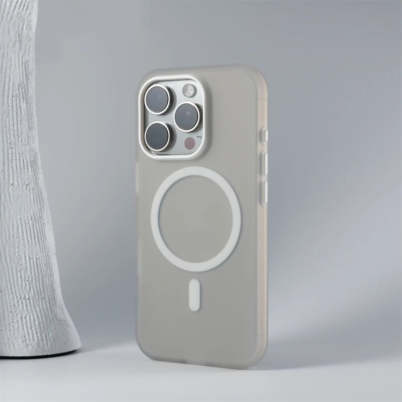 Frosted Translucent Magnetic Matte Case for Apple iPhone
