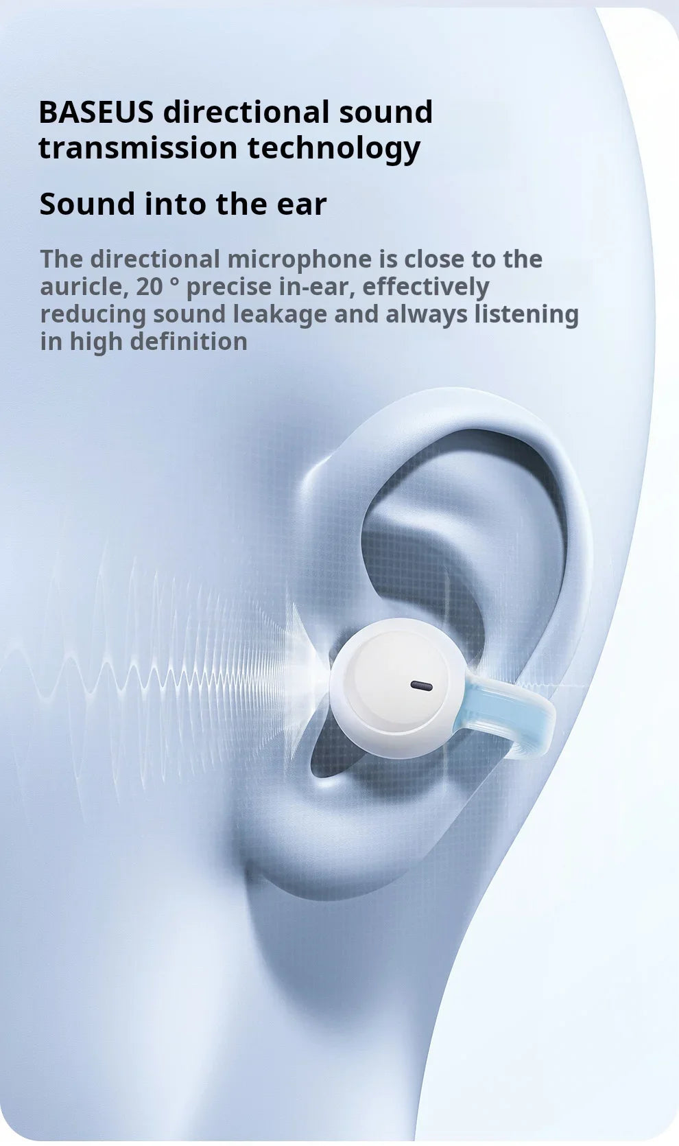 BASEUS AirGo 1 Ring Bluetooth Wireless Open-Ear Earphones