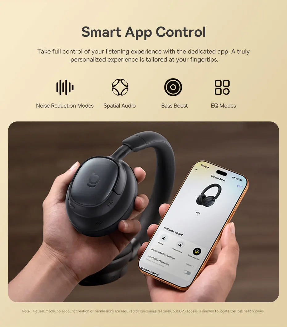 BASEUS Bowie MH1 Adaptive Noise Cancelling Bluetooth Wireless Headphones