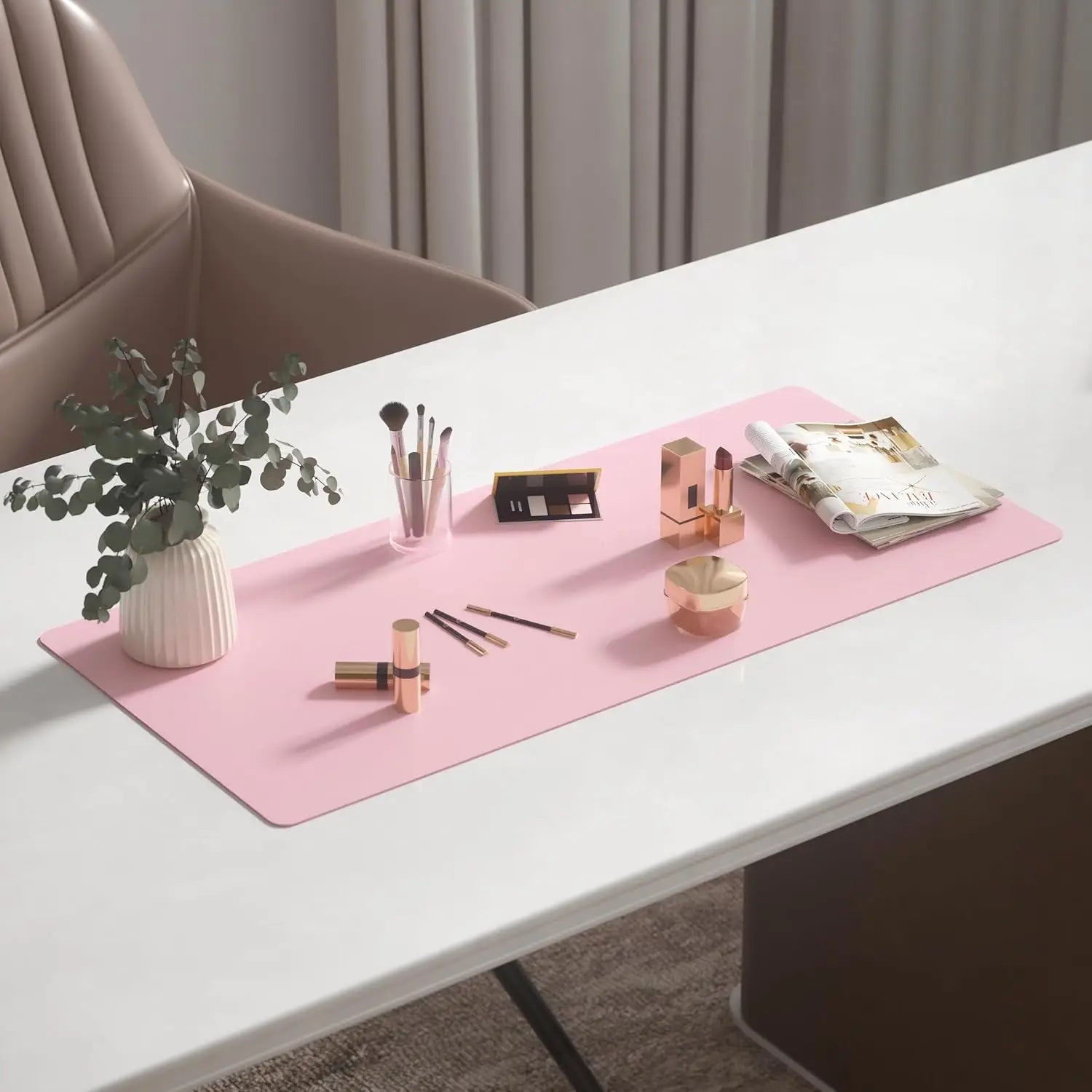 YSAGi Non-Slip PU Leather Desk Mat