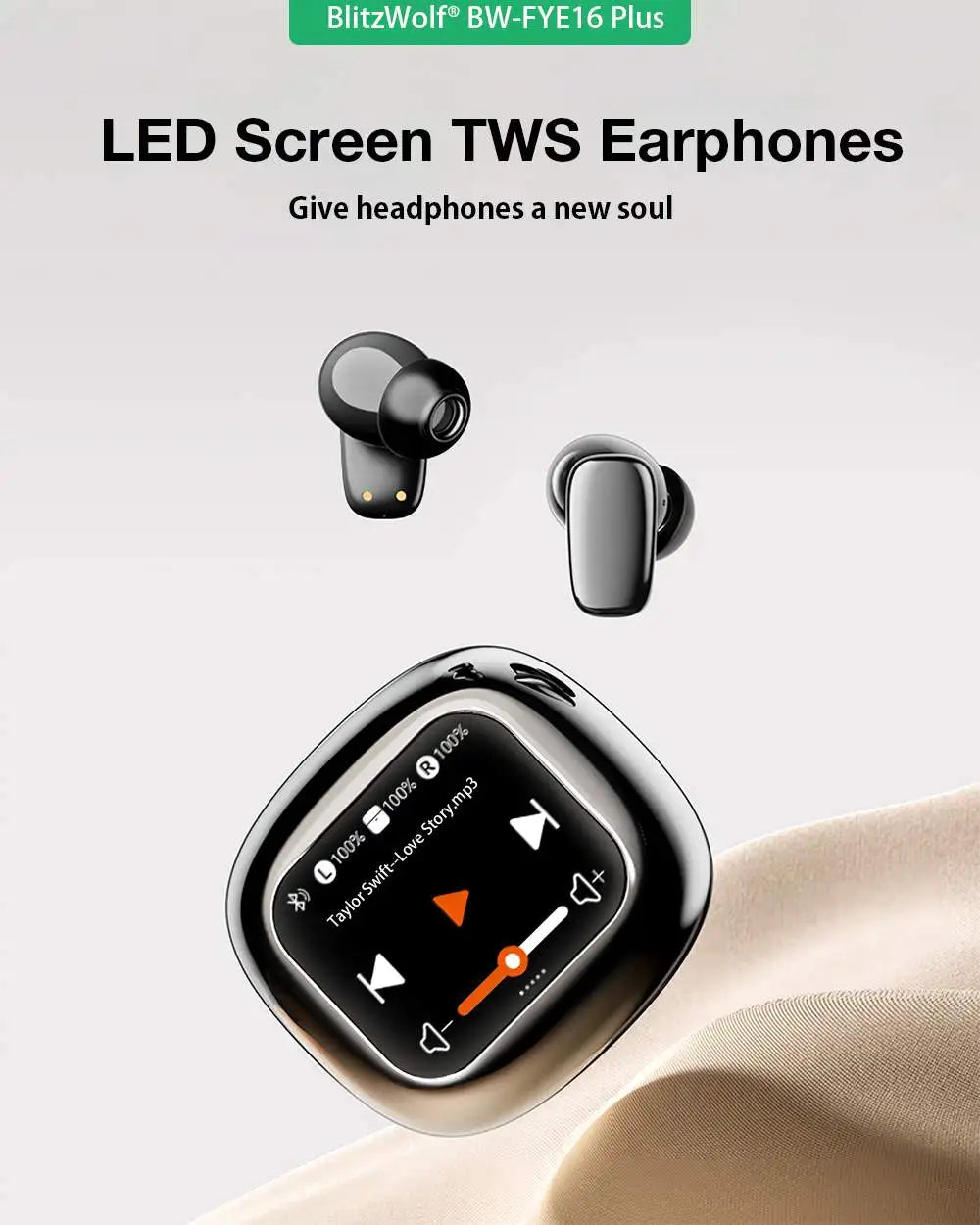 BLITZWOLF BW-FYE16 Plus TWS Bluetooth Wireless Earphones
