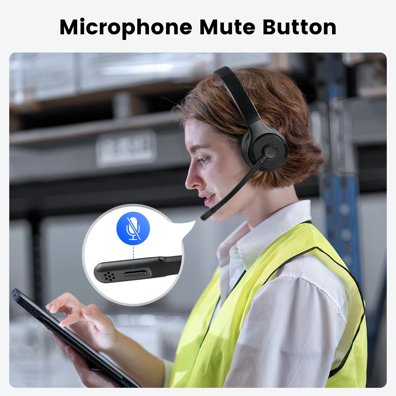 EKSA H3 Bluetooth Wireless Office Headset