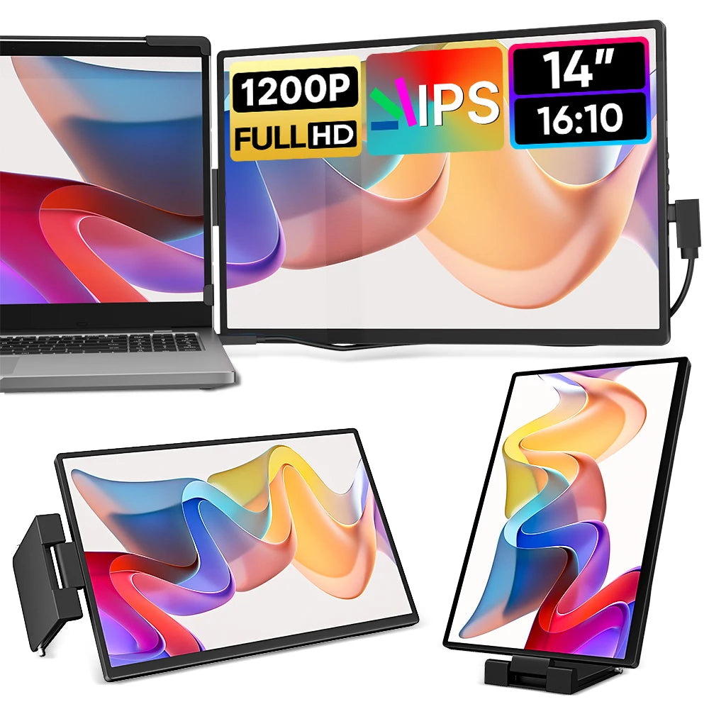 DOPESPLAY Full HD 14.1" Portable Monitor and Laptop Screen Extender