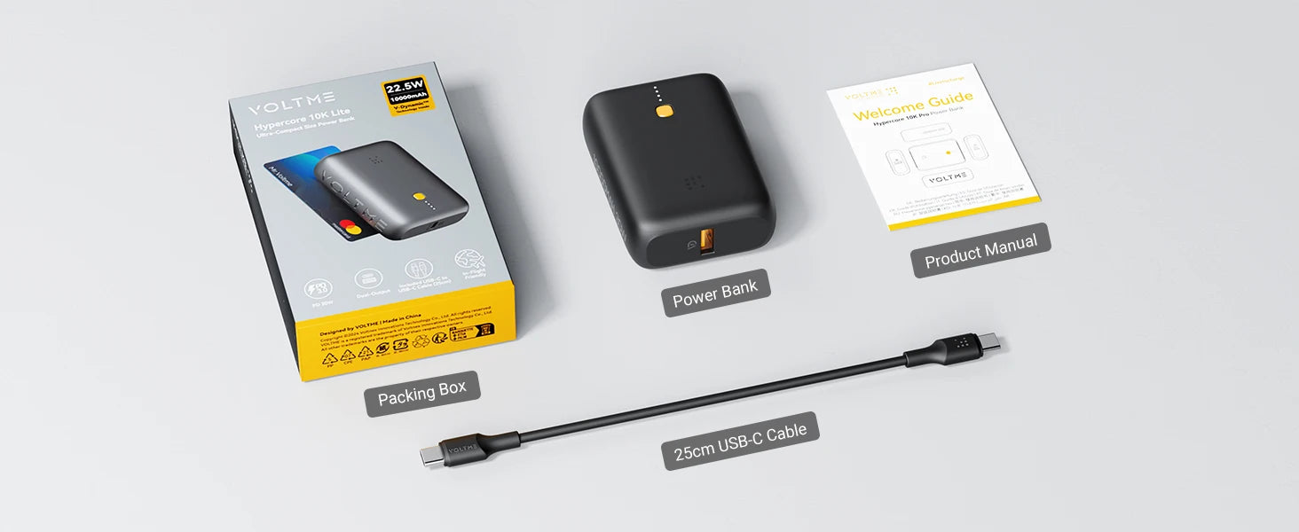 VOLTME Hypercore 10K Lite 10000mAh Portable Charger and Power Bank