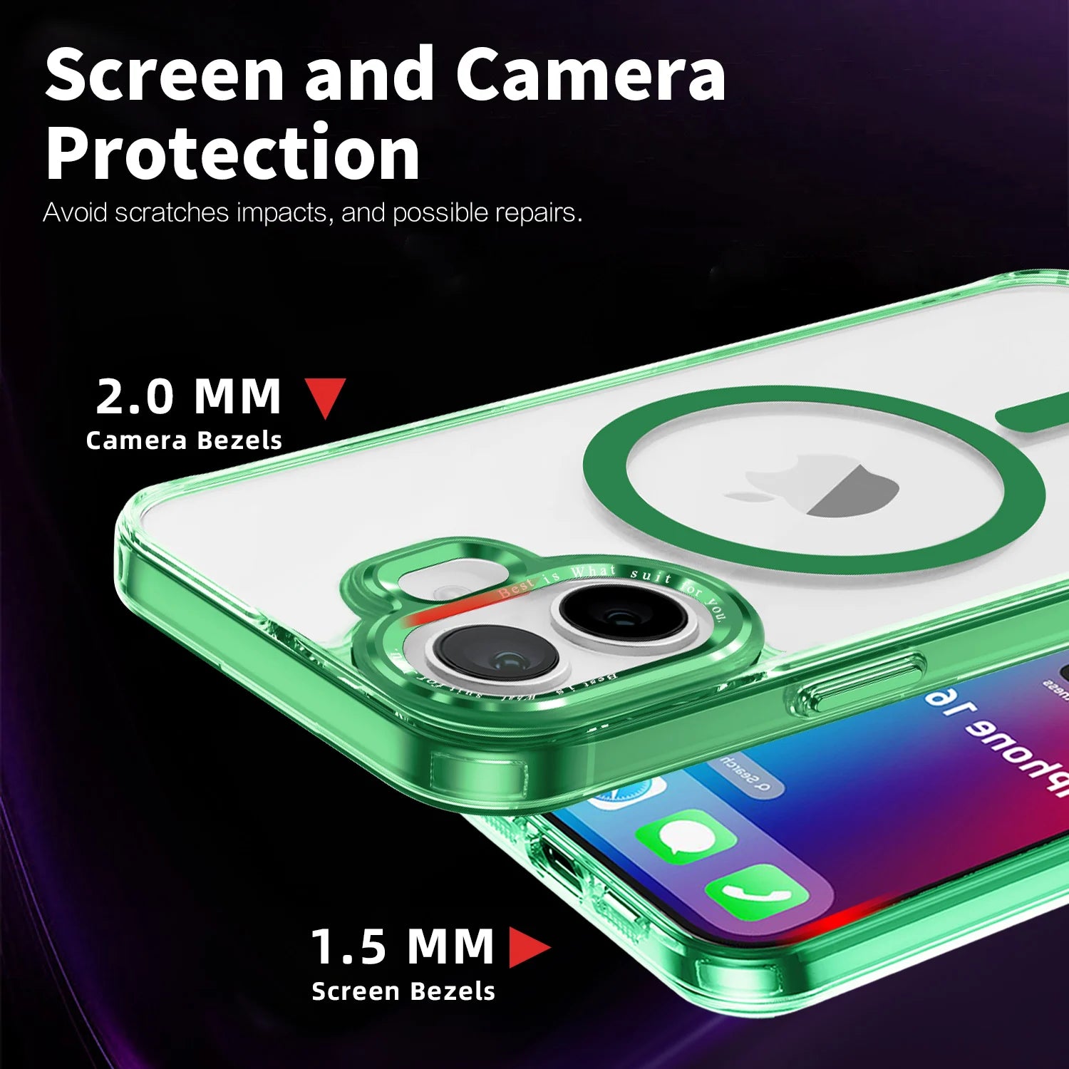 Translucent Magnetic Matte Case for Apple iPhone