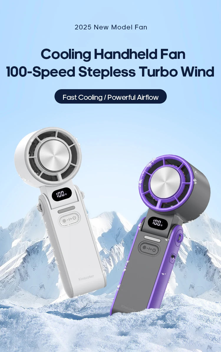 KINSCOTER F53K Rechargeable Portable Handheld Fan