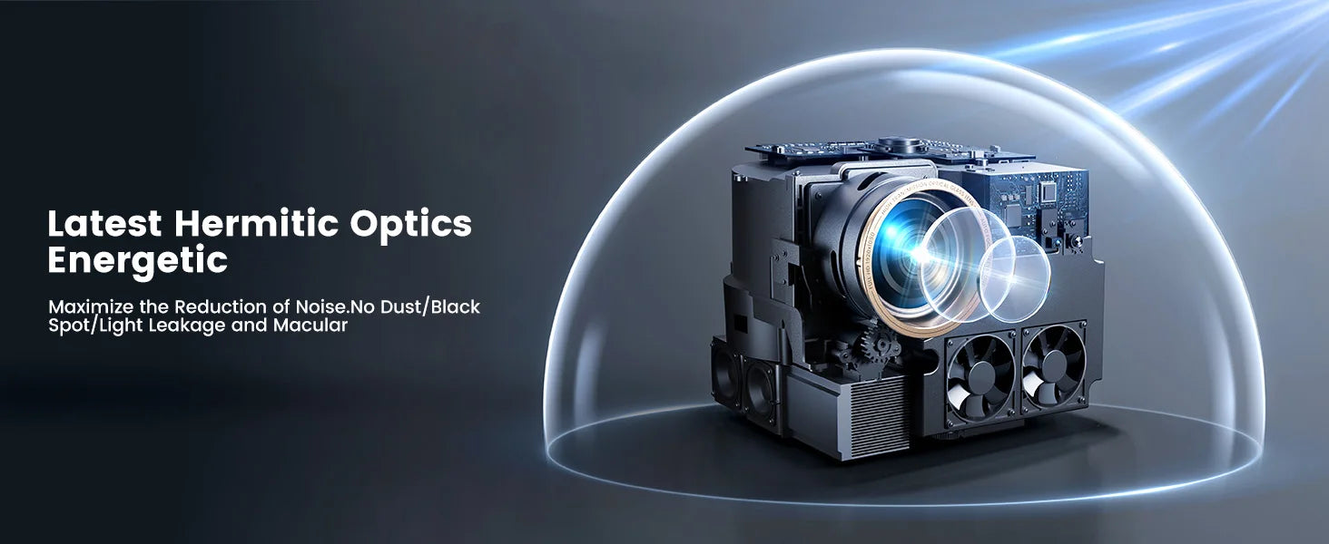 WiMius 30000 Lumens 4k Portable Bluetooth Home Cinema Projector