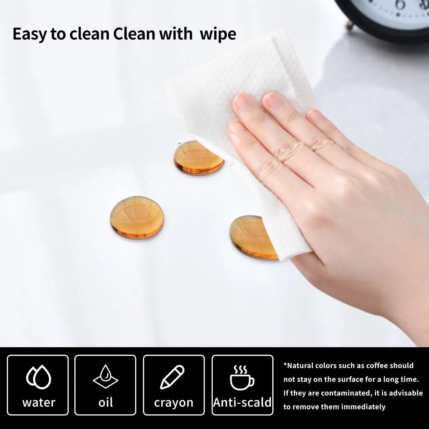 YSAGi Non-Slip PVC Clear Desk Mat