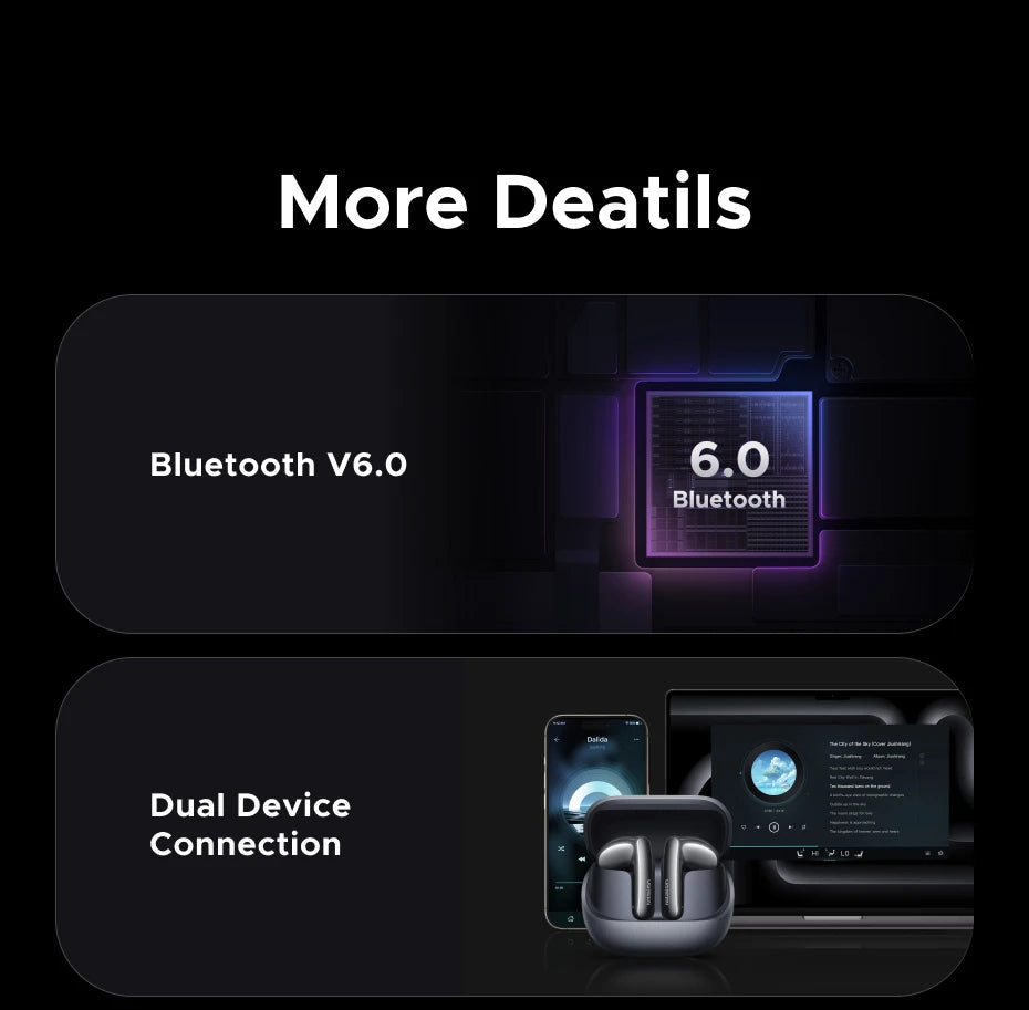 UGREEN LightBuds Magic Noice Cancelling Bluetooth Wireless Earphones