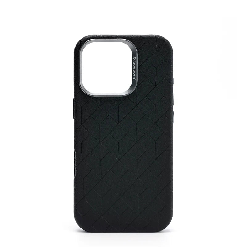 Patterned Leather MagSafe Case for Apple iPhone
