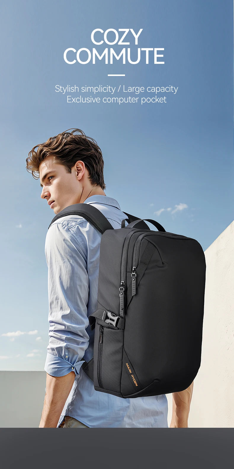 MARK RYDEN MR2493 Business Travel Backpack