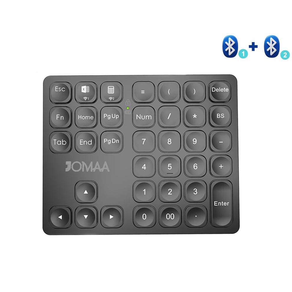 JOMAA Rechargeable Numeric Bluetooth Wireless Keyboard