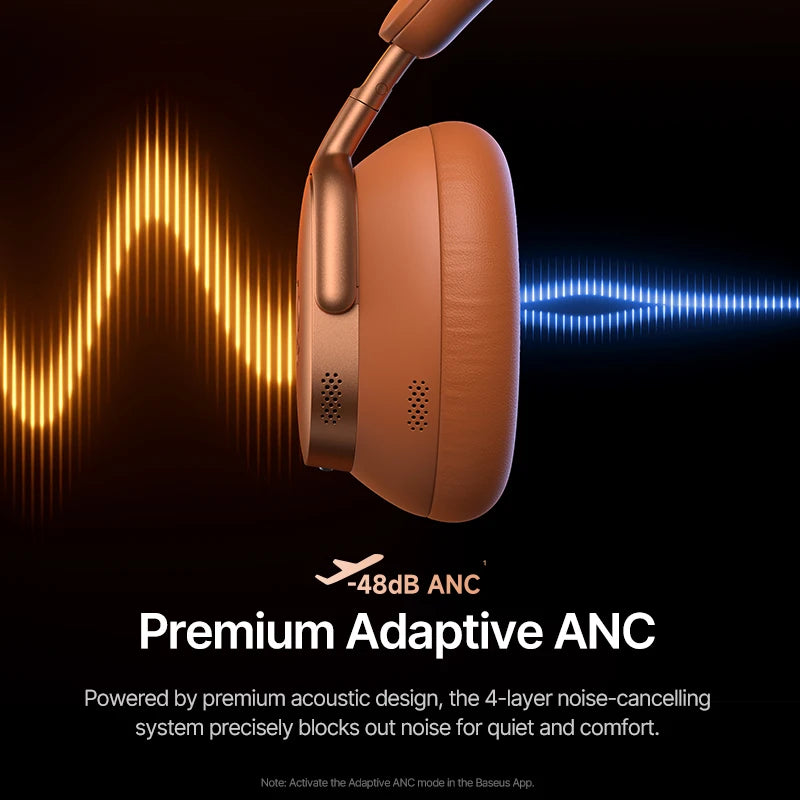 BASEUS Inspire XH1 Active Noise Cancelling Bluetooth Wireless Headphones