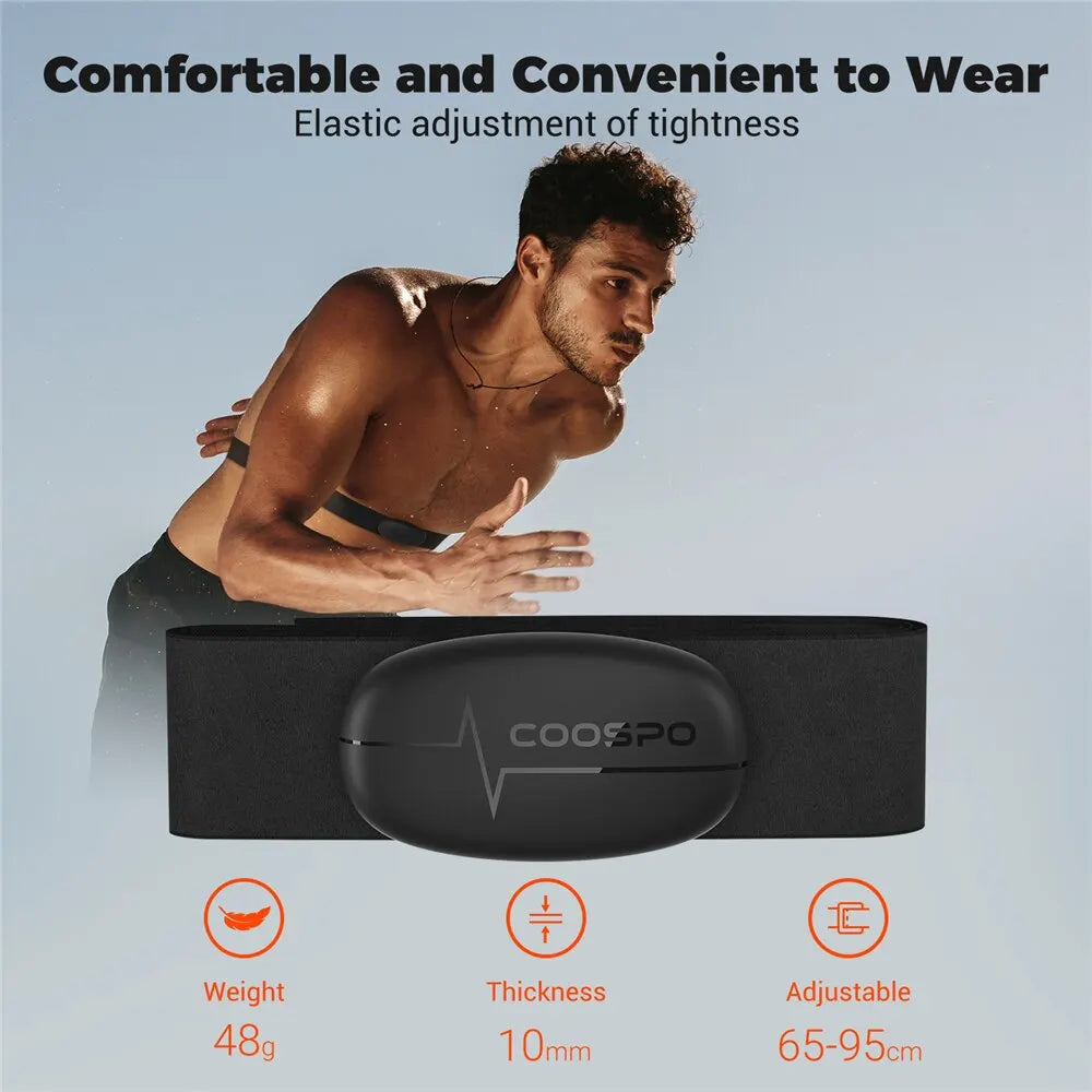 COOSPO H6 Heart Rate Monitor Armband and Chest Strap