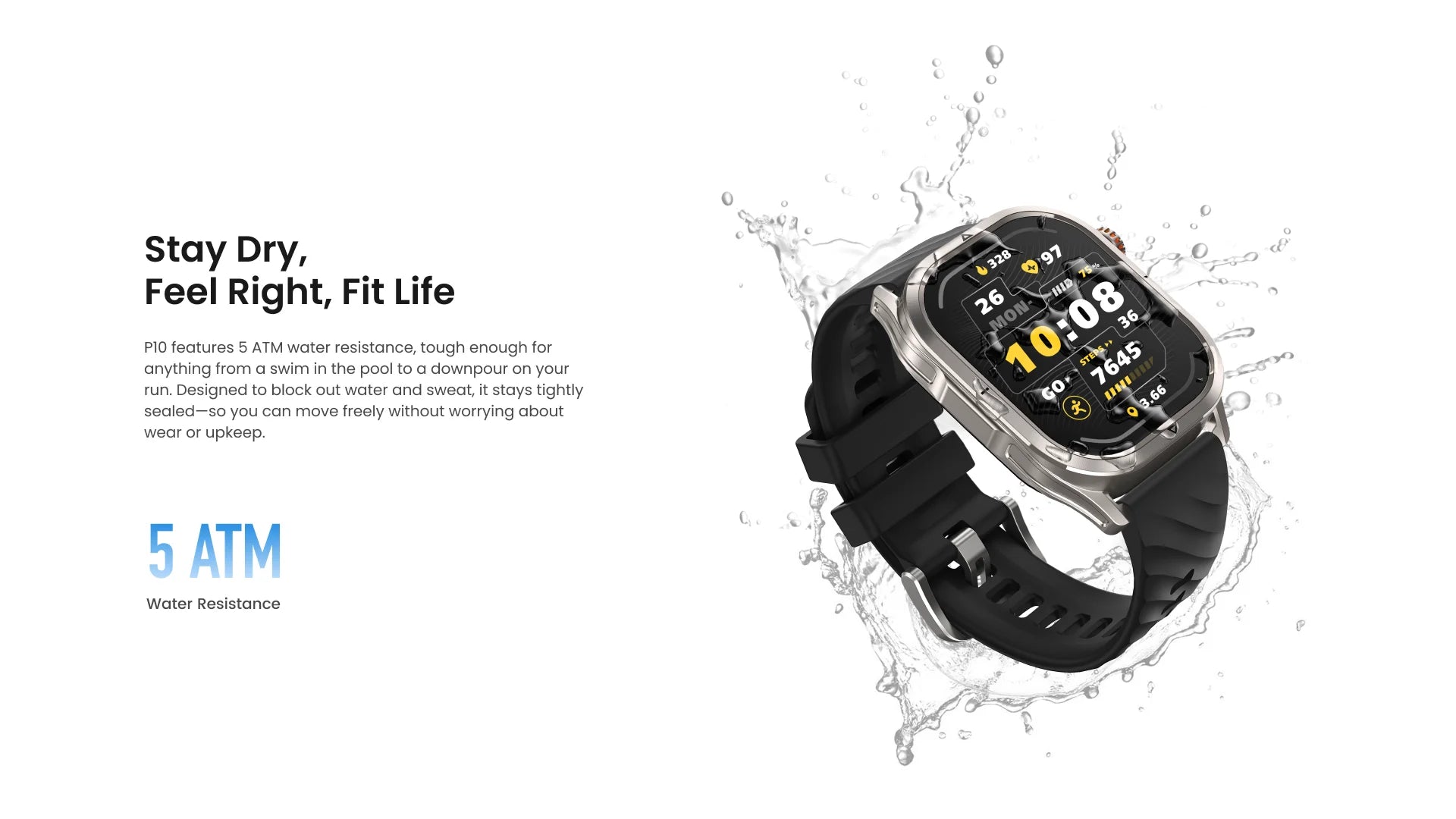 KOSPET Magic P10 1.96" GPS Smart Watch