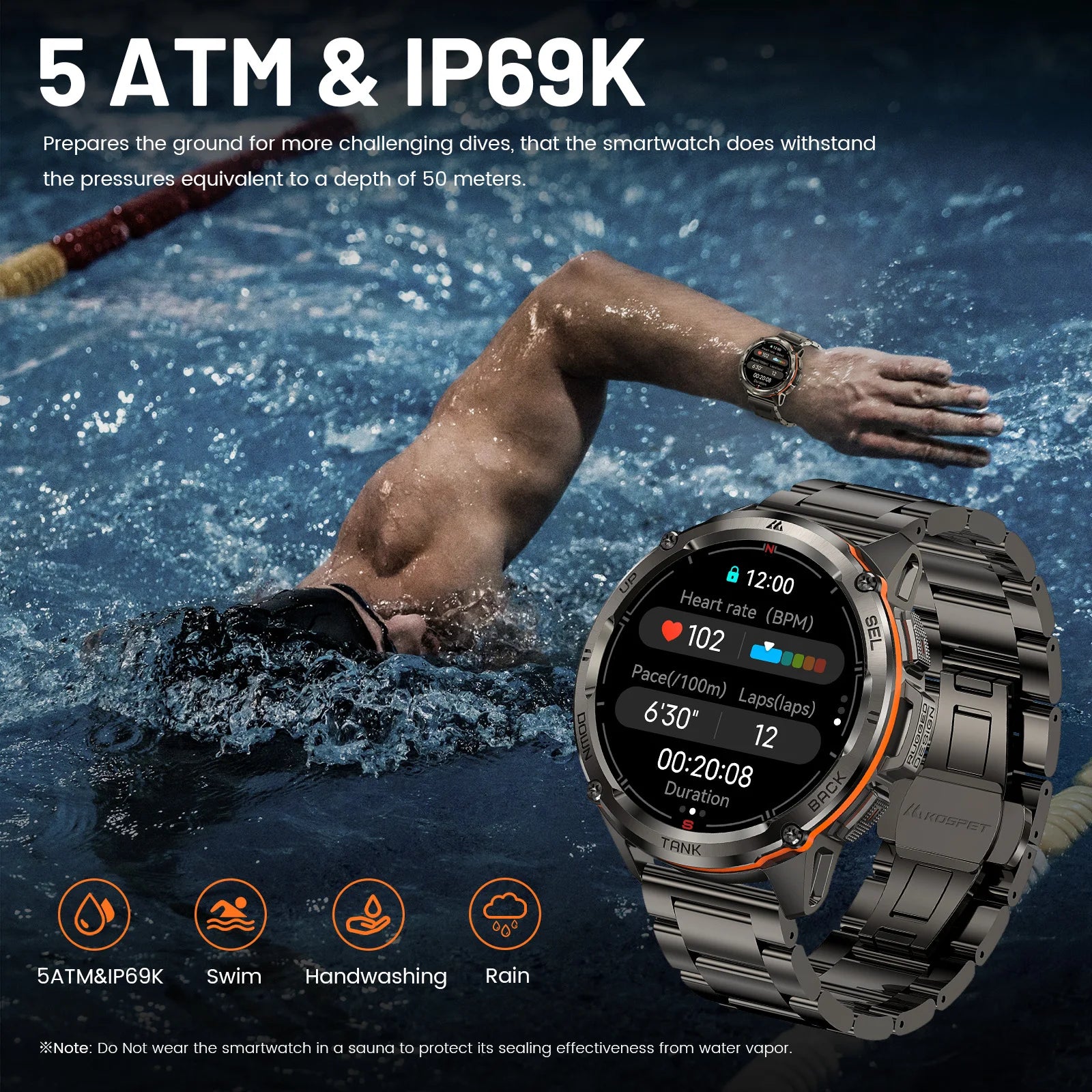 KOSPET Tank T3 Ultra 1.43" GPS Smart Watch