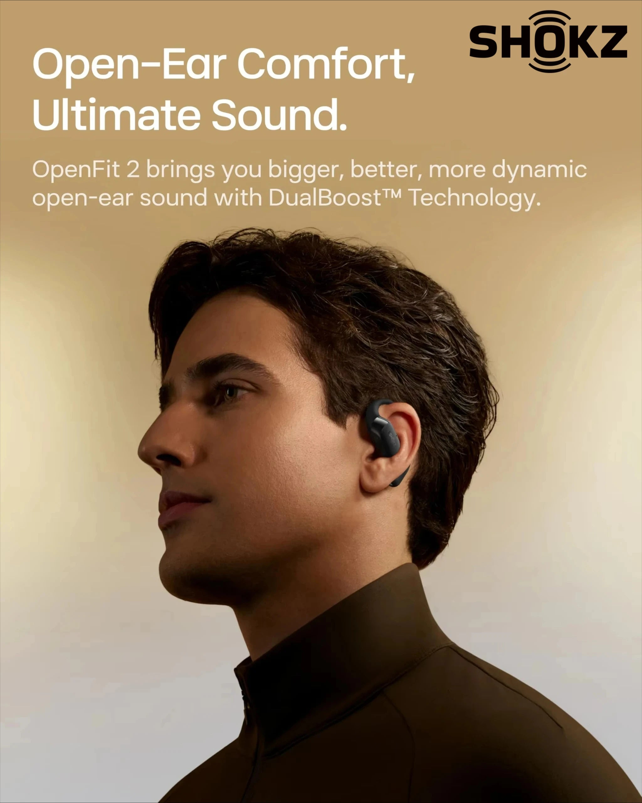 SHOKZ OpenFit 2 Open-Ear Headphones