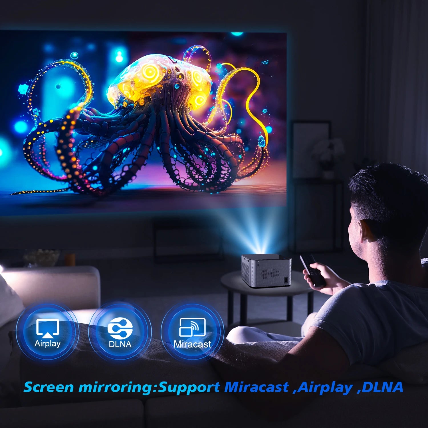 MAGCUBIC HY350 Pro Portable Bluetooth Home Cinema Projector