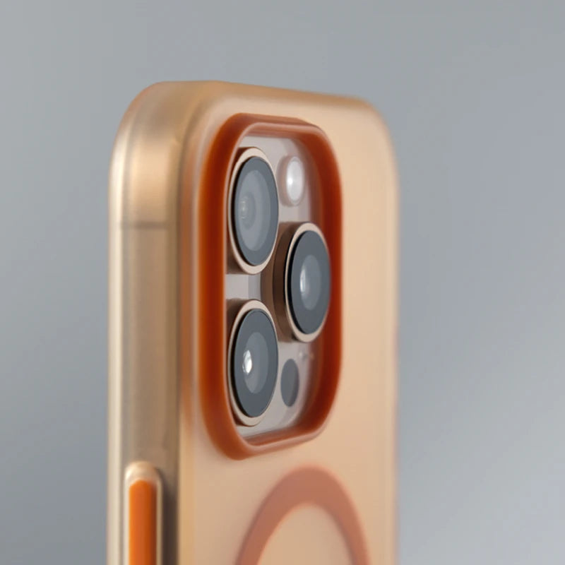 Frosted Translucent Magnetic Matte Case for Apple iPhone