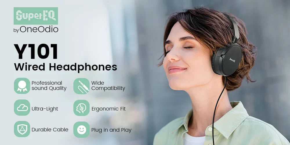 ONEODIO SuperEQ Y101 Wired Headphones