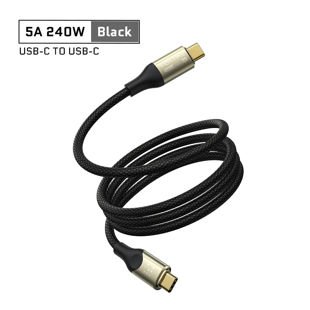 VOLTME 240W Type-C to Type-C Fast Charging and Data Cable