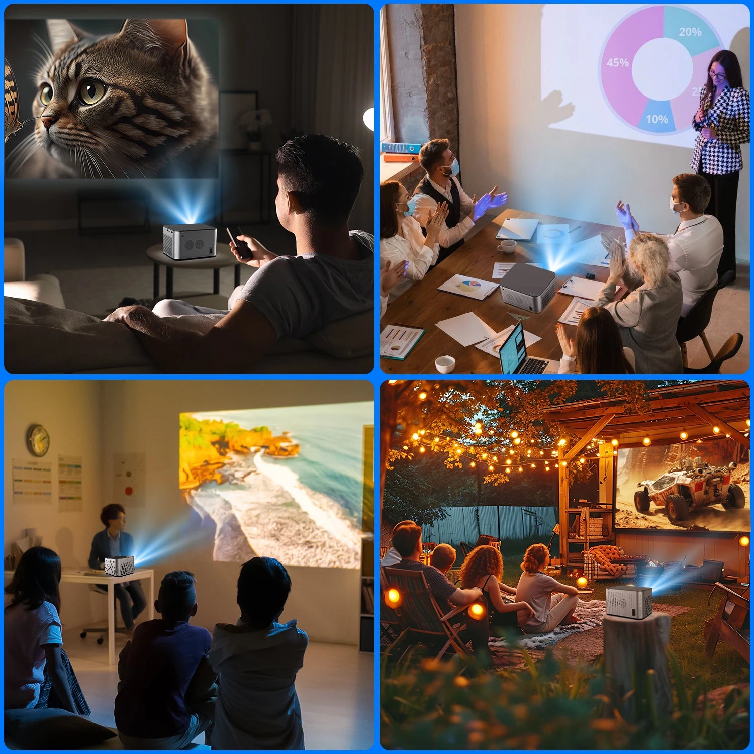 MAGCUBIC HY350 Pro Portable Bluetooth Home Cinema Projector