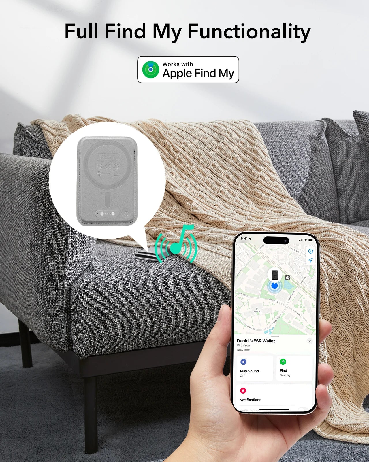 ESR MagSafe® Wallet and Smart Tracker for Apple iPhone