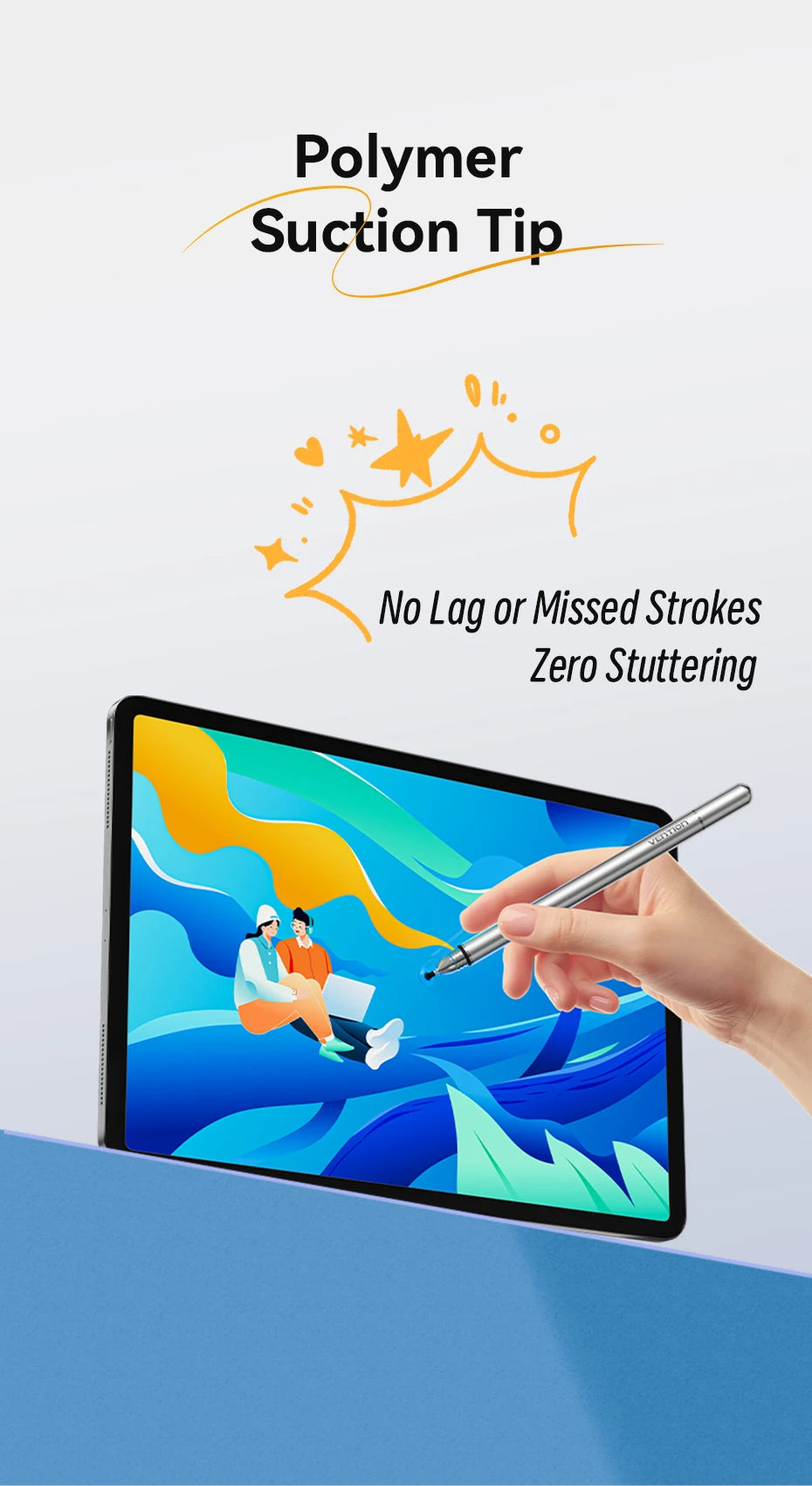 VENTION 2in1 Stylus Pen for Apple iPad