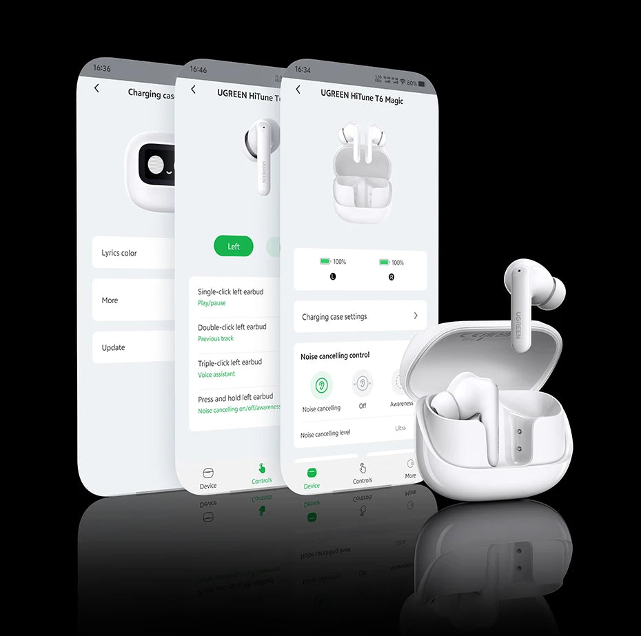 UGREEN EchoBuds Magic ANC Bluetooth Wireless Earphones