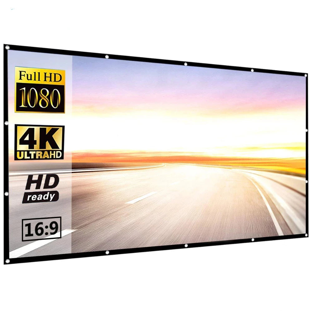 SALANGE PSB001 16:9 Matte White Portable Projector Screen