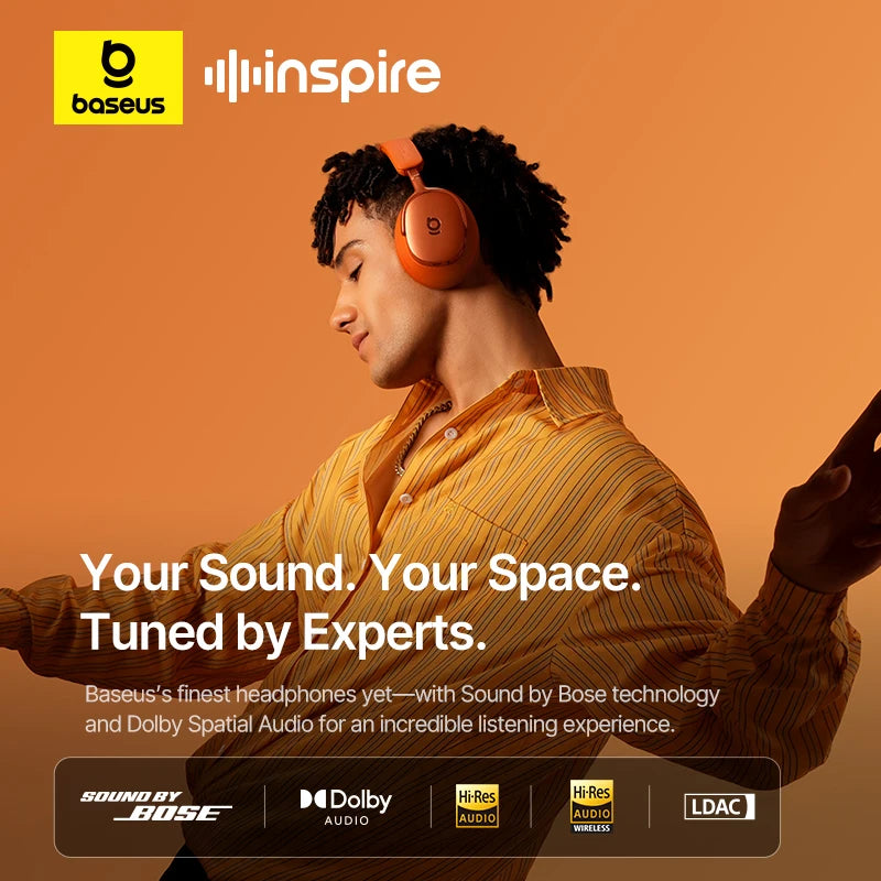 BASEUS Inspire XH1 Active Noise Cancelling Bluetooth Wireless Headphones