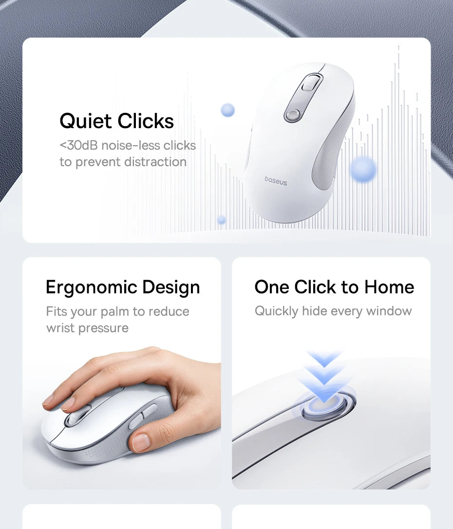 BASEUS F02 Ergonomic Bluetooth Wireless Mouse