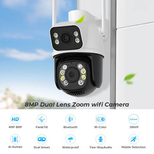 Dual screen smart security camera app
