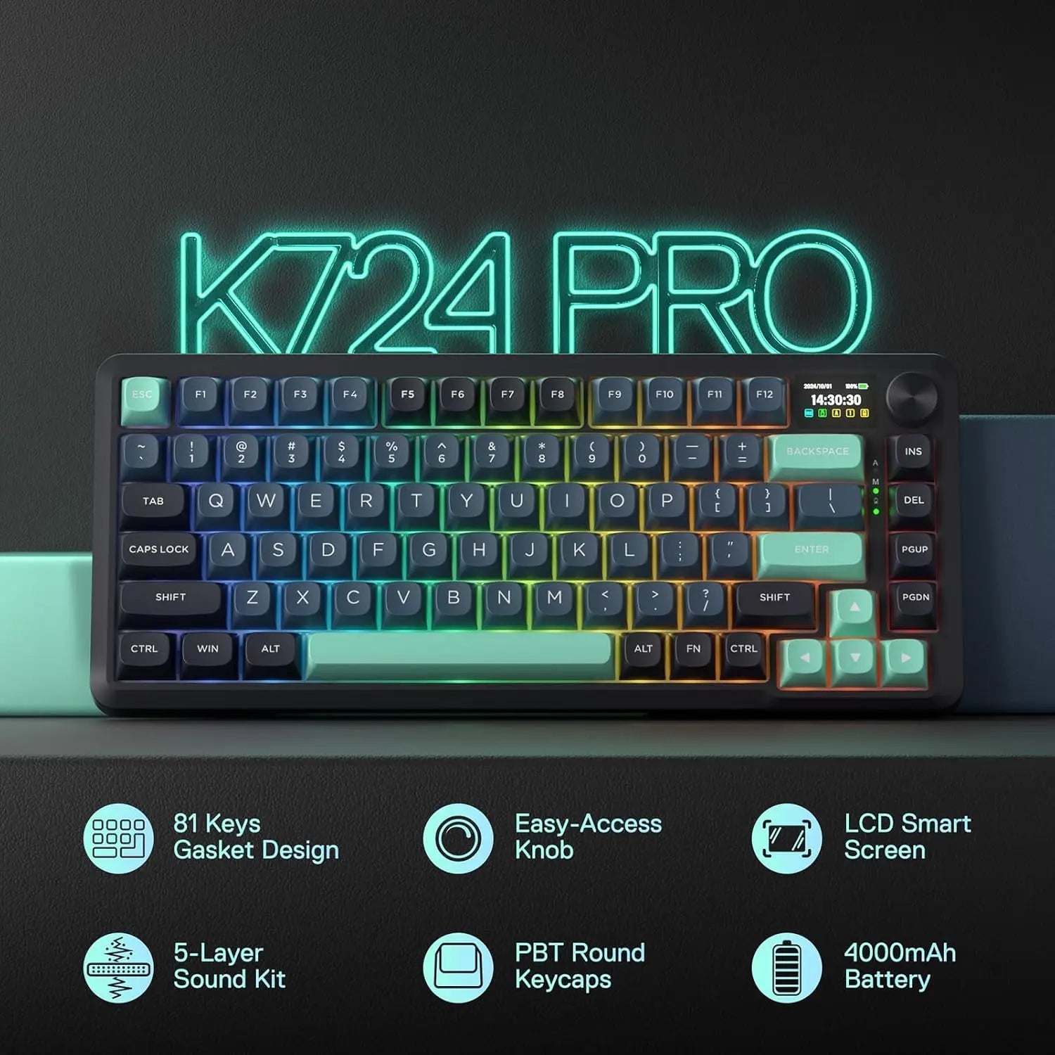 REDRAGON K724 Pro Bluetooth Wireless Gaming Keyboard