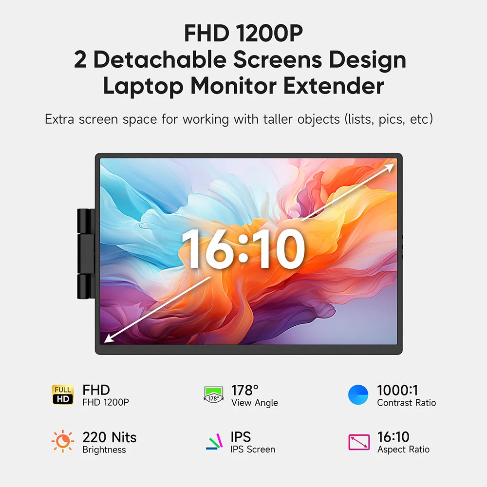 DOPESPLAY Full HD 14.1" Portable Monitor and Laptop Screen Extender