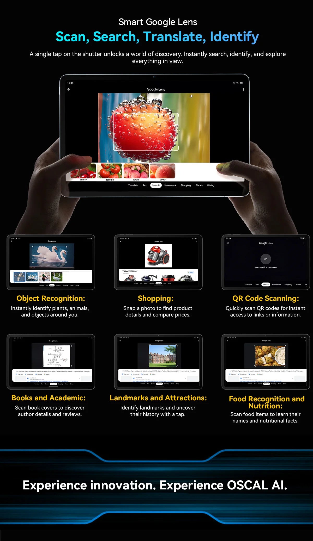 BLACKVIEW Oscal Pad 100 12" FHD 4G Android Tablet - 256GB