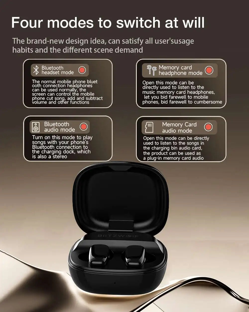 BLITZWOLF BW-FYE16 Plus TWS Bluetooth Wireless Earphones