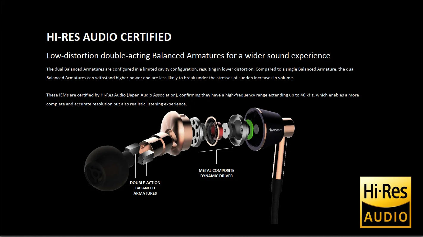 1MORE Triple Driver E1010 Wired Earphones