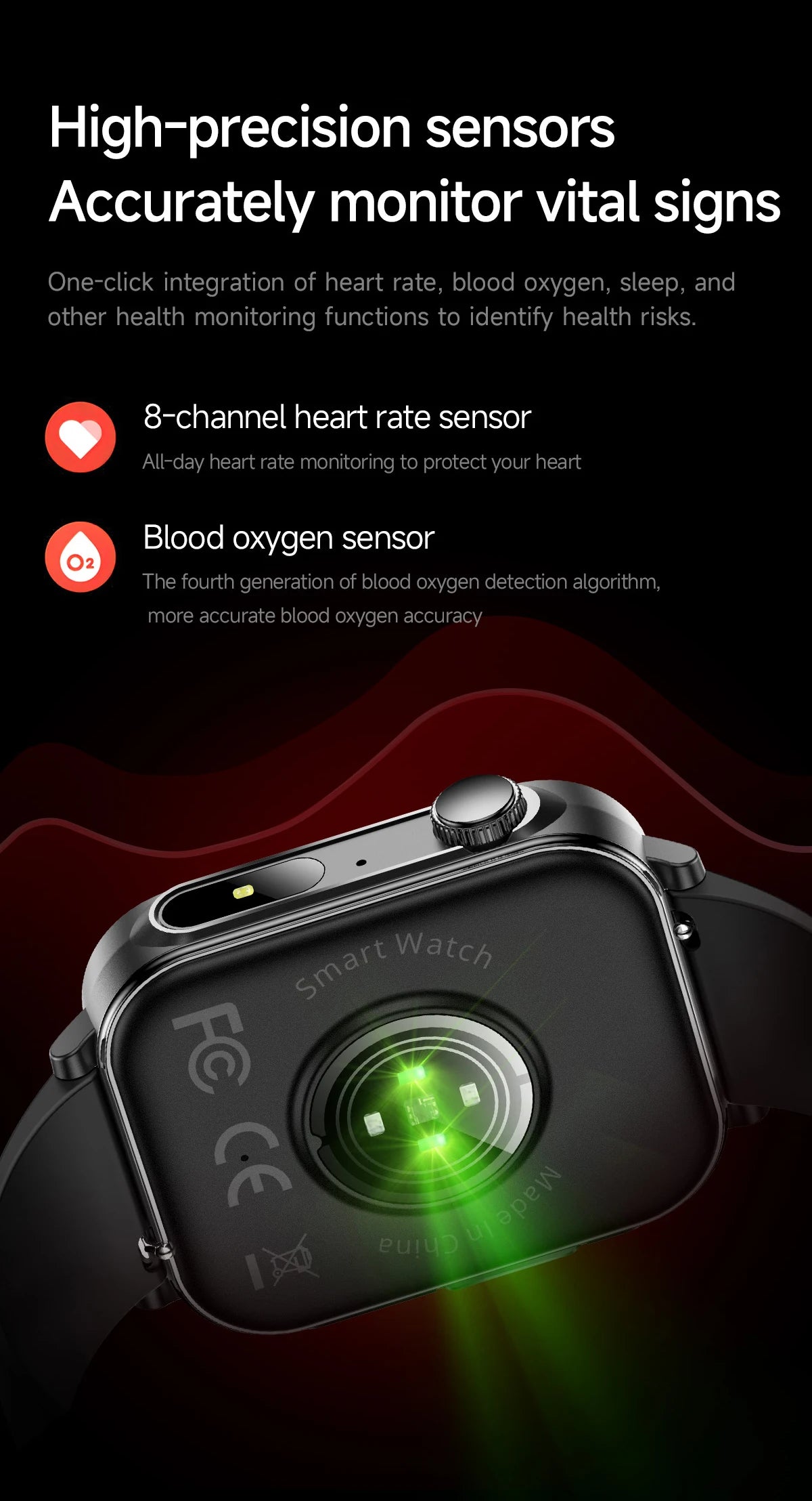 COLMI P80 1.83" HD Smart Watch with Flashlight