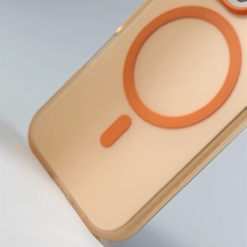 Frosted Translucent Magnetic Matte Case for Apple iPhone