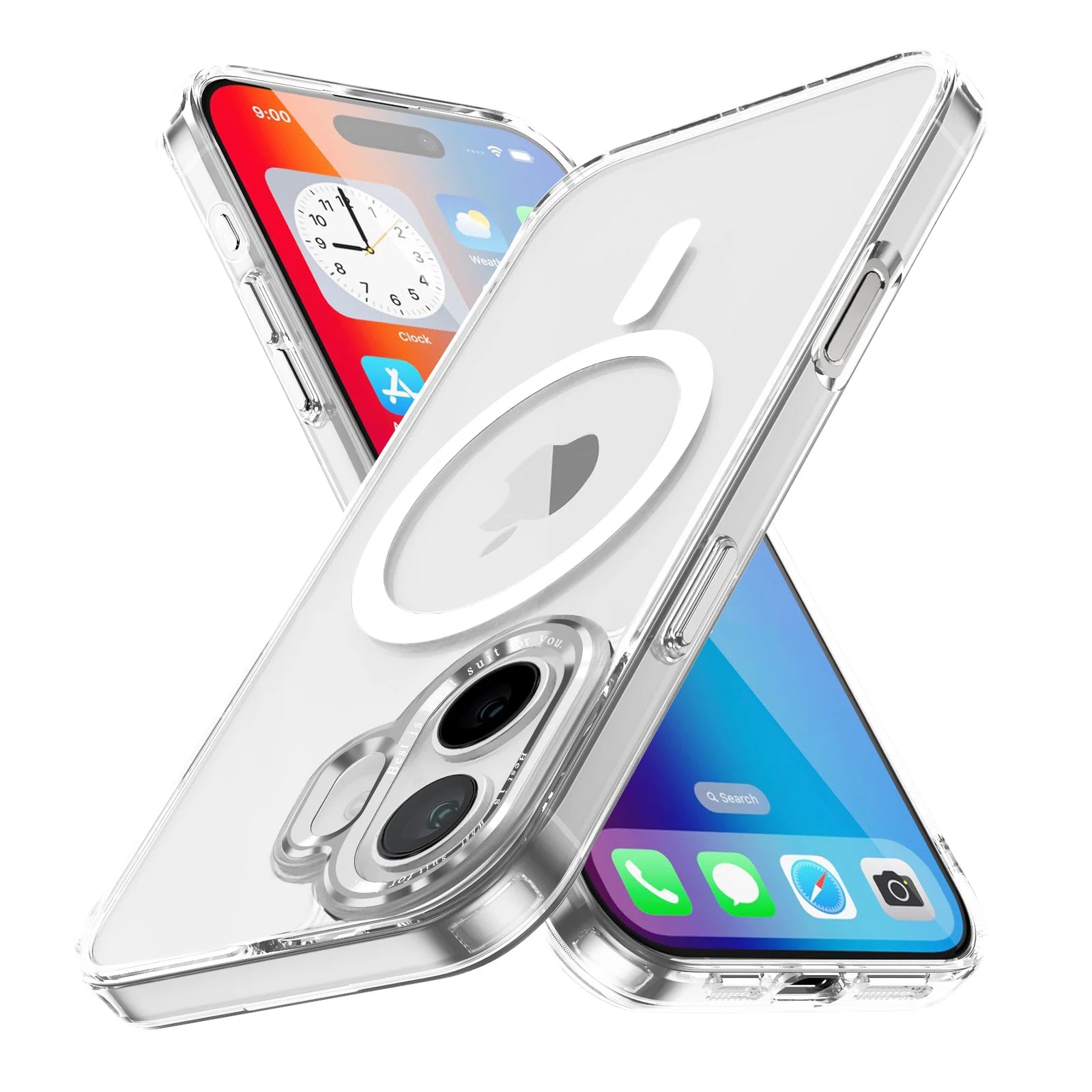 Translucent Magnetic Matte Case for Apple iPhone