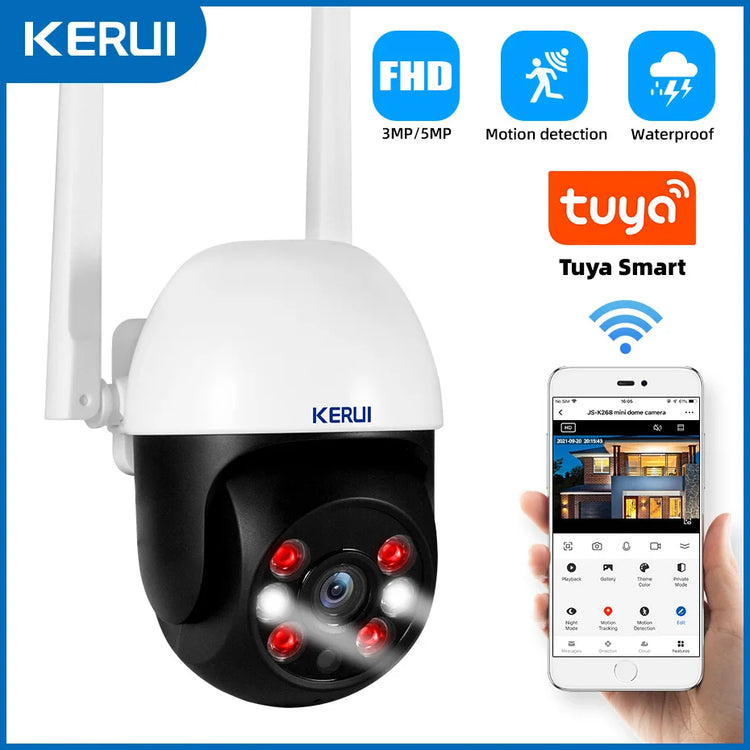 KERUI 3MP WiFi 310° Rotating Outdoor 