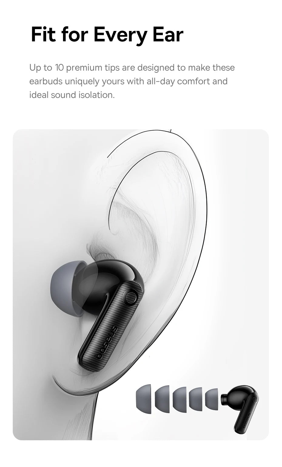 BASEUS Bass EP10 Pro ANC Bluetooth Wireless Earphones