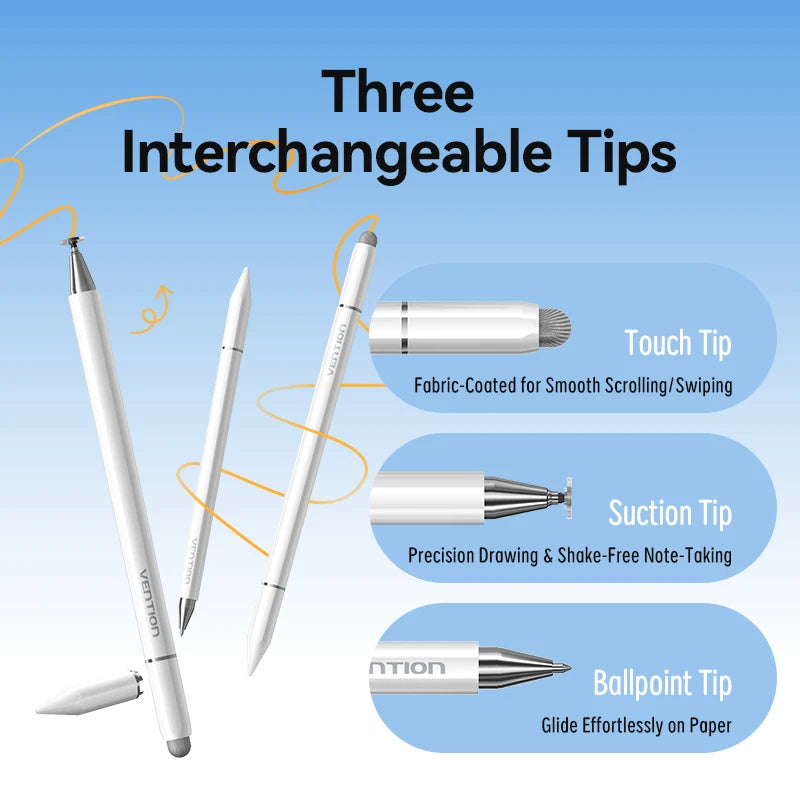 VENTION 3in1 Magnetic Stylus Pen for Apple iPad