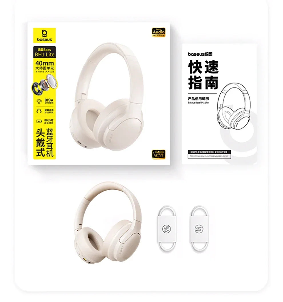 BASEUS BH1 Lite ENC Bluetooth Wireless Headphones